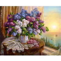 Картина по номерам Остров Сокровищ Букет сирени 663276