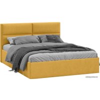 Кровать Трия Глосс универсальный тип 1 с ПМ и заглушиной 160x200 (Wellmart Yellow)