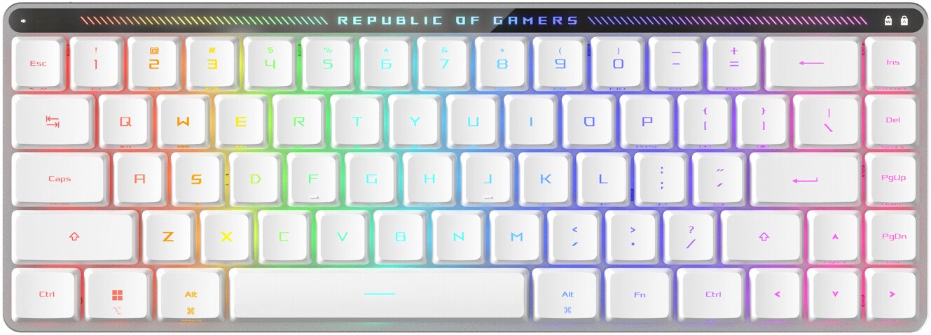 Клавиатура ASUS ROG Falchion RX Low Profile (ASUS ROG RX Red, белый)