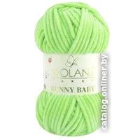 Пряжа для вязания Wolans Yarns Bunny Baby 47 100 г 120 м (лайм, 5 мотков)