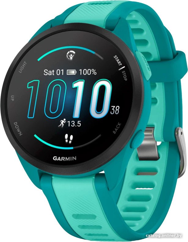 Умные часы Garmin Forerunner 165 Music (бирюзовый/аква)