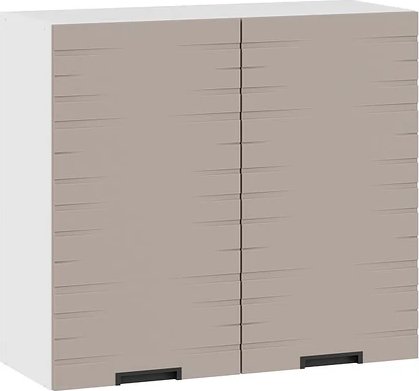 

Шкаф навесной Трия Гренада 1В8 (белый/холст латте)