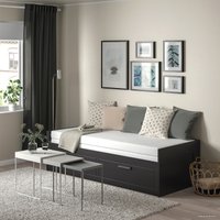 Кровать Ikea Бримнэс 200x80 (белый, осванг жесткий) 494.264.26