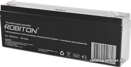 Аккумулятор для ИБП Robiton VRLA12-2.2 (12В/2.2 Ач)