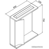  AM.PM Шкаф с зеркалом Like [M80MPL0651WG]