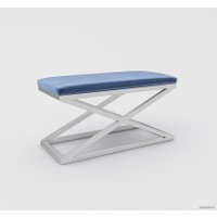 Банкетка Hype Mebel Трингл (белый/синий)