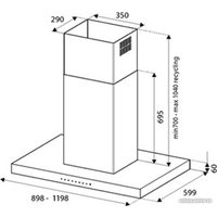 Кухонная вытяжка Bertazzoni KTI120PRO1XA