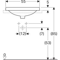 Умывальник Geberit VariForm 500.741.01.2