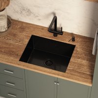 Кухонная мойка Basic Pvd Nano Decor 55x45 (черный)
