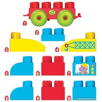 Конструктор Азбукварик Автокран. Talky Blocks Кнопочка 2827