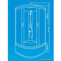 Душевая кабина Водный мир ВМ820 (80x80)