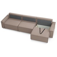 Диван Mio Tesoro Дюссельдорф 293 1.5ек-1.5ек-1.5ек (1176 Savanna Plus Mocca)