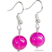 Серьги Wolves Элитный Агат 40776 №2 (розовый)