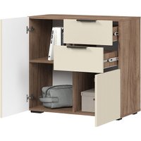 Тумба Стендмебель Соната КМ 02 800 (моно керамика/дуб крафт табачный)