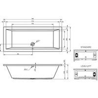 Ванна Riho Lusso 190x80 (без ножек)