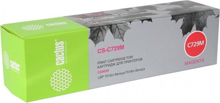 

Картридж CACTUS CS-C729M (аналог Canon C729M)