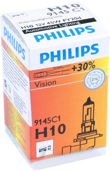 

Галогенная лампа Philips H10 Vision +30% 1шт [9145C1]