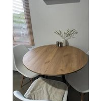 Кухонный стол ВВР Элип (дуб крафт золотой/черный конус, ЛДСП) в Бресте