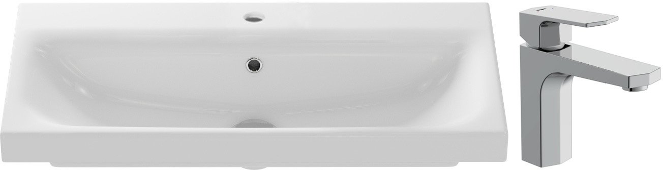 

Умывальник Cersanit Moduo 80 Slim P-UM-MOD80SL/1 + 63055