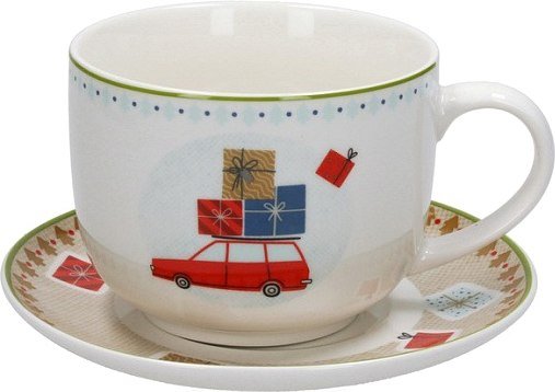 

Чашка Andrea Fontebasso New Milk & Coffee Christmas Time Машина NL6856GM250
