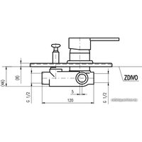 Смеситель Slezak RAV Zambezi ZA086K