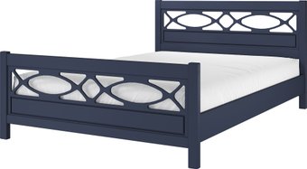 Кровать Bravo Мебель Лоренса 160х200 (темный лазурный)