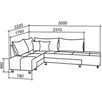 Угловой диван ПетраМебель Оскар Комфорт (бежевый)