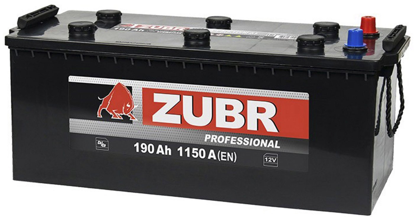 Автомобильный аккумулятор Zubr Professional L+ (190 А·ч)