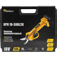 Секатор Kolner KPR 18-30BL2K (с 2-мя АКБ, кейс)