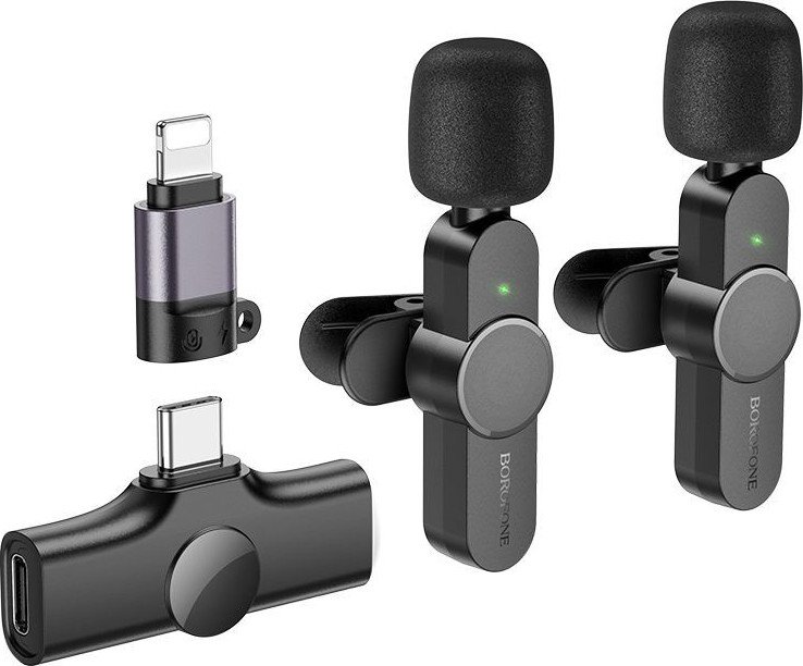 Радиосистема Borofone BFK12 (USB Type-C/Lightning)