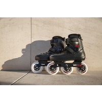Роликовые коньки Powerslide Zoom Black 100 (р. 45-47, черный)