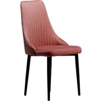 Стул Памир Руссо F62 Поворотный (розовый/черная опора)