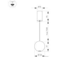 Люстра средней высоты Arlight SP-ELEMENTA-ORB-R100-9W Warm3000 032765