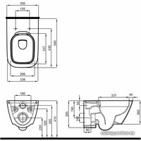 Унитаз подвесной Kolo Modo Rimfree L33120000 (без сиденья)