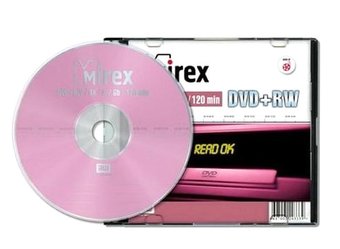 DVD+RW диск Mirex 4.7Gb 4x UL130022A4S (1 шт.)