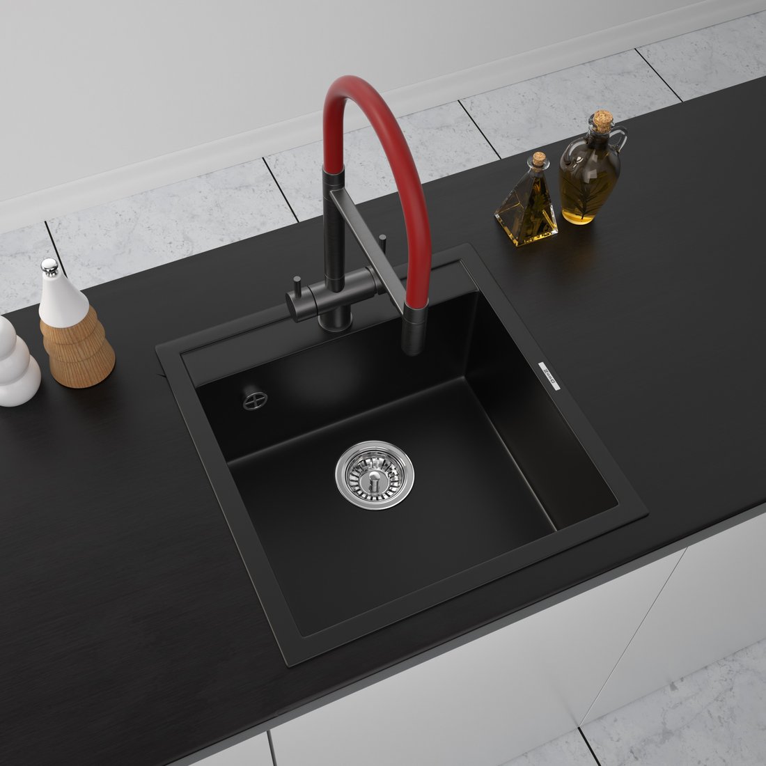 

Кухонная мойка ZorG Como 51 (черный оникс)