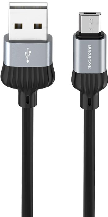 

Кабель Borofone BX28 microUSB 1 м (серый)
