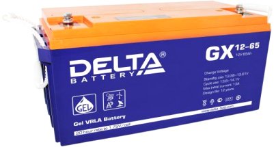 

Аккумулятор для ИБП Delta GX 12-65 (12В/65 А·ч)