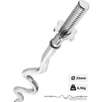Гриф для штанги AMETIST EZ-образный хромированный L1200-D25 в Бресте