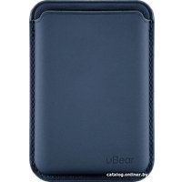 Чехол для телефона uBear Leather Shell для iPhone 12+ (темно-синий)