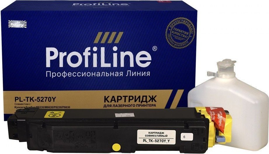 

Картридж ProfiLine PL-TK-5270Y-Y (аналог Kyocera TK-5270Y)