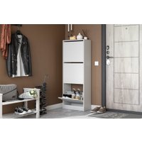 Тумба для обуви Mio Tesoro Бис-3 (белый текстурный) в Гродно