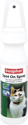 Спрей от блох и клещей Beaphar Spot On Spray For Cats с экстрактом маргозы 150 мл