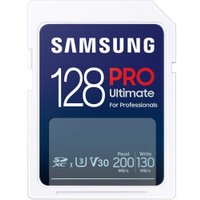 Карта памяти Samsung PRO Ultimate SDXC 128GB (с кардридером)