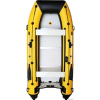 Моторно-килевая лодка Polar Bird Eagle PB-420E ПБ17 стеклокомпозит (черный/желтый)