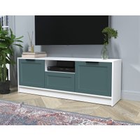 Тумба Интерлиния ТВ Концепт Тренд КТ-ТВ3-50 (белый платинум/верде)