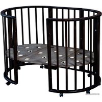 Кроватка-трансформер Мой Малыш Николь (черный) в Гродно