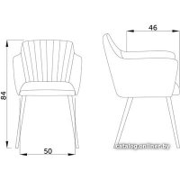 Стул AksHome Brit (светло-серый/дуб)