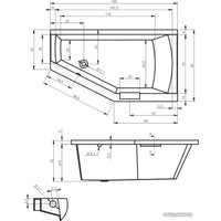 Ванна Riho Geta 160x90R (без ножек)