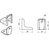 Уголок монтажный Речицкий метизный завод С металлической основой и пластиковой крышкой (венге)